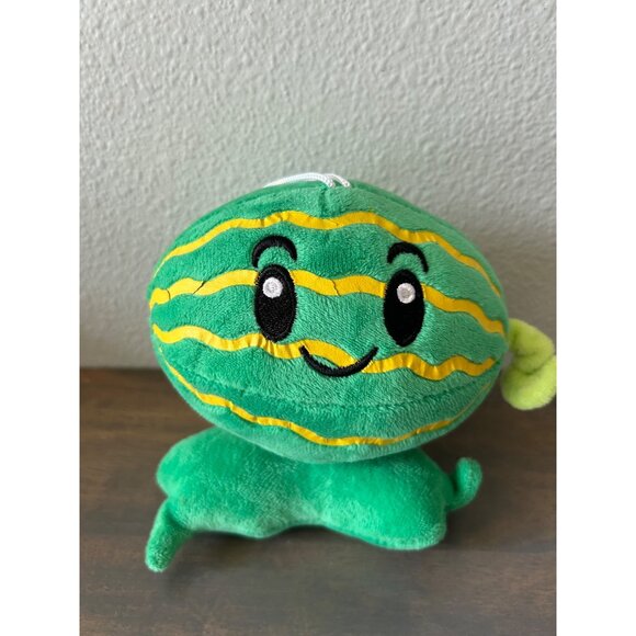 Plants Vs Zombies Green Watermelon Plush Stuffed Toy 6" - Picture 1 of 5